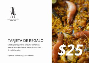 Tarjeta de Regalo B/. 25