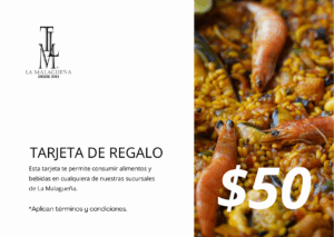 Tarjeta de Regalo B/. 50