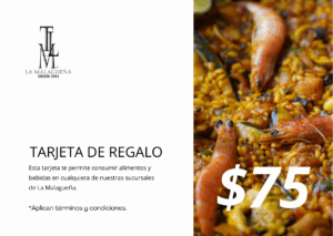 Tarjeta de Regalo B/. 75