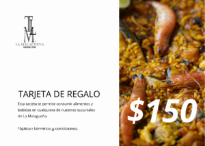 Tarjeta de Regalo B/. 150