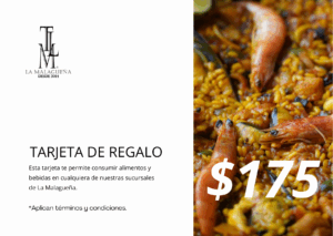 Tarjeta de Regalo B/. 175